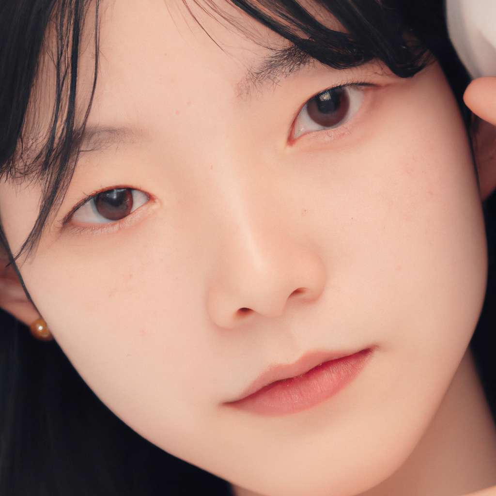 柔らかな光で撮影されたハイキーなポートレートの作例。清潔な背景で被写体の表情が際立つ。